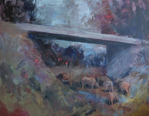 Karel Řepa: Krávy pod mostem (2019)